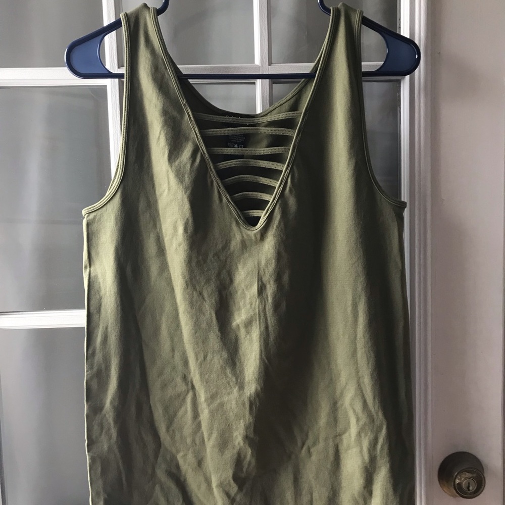 Green Caged Top